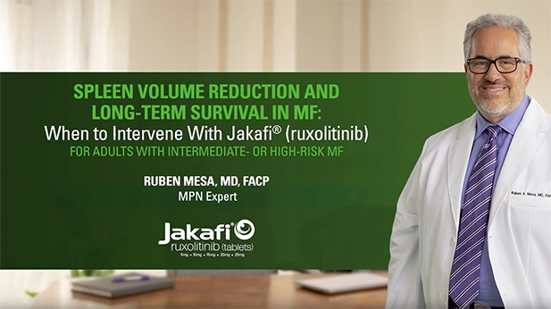 Dr Mesa Spleen Volume Reduction and OS Video